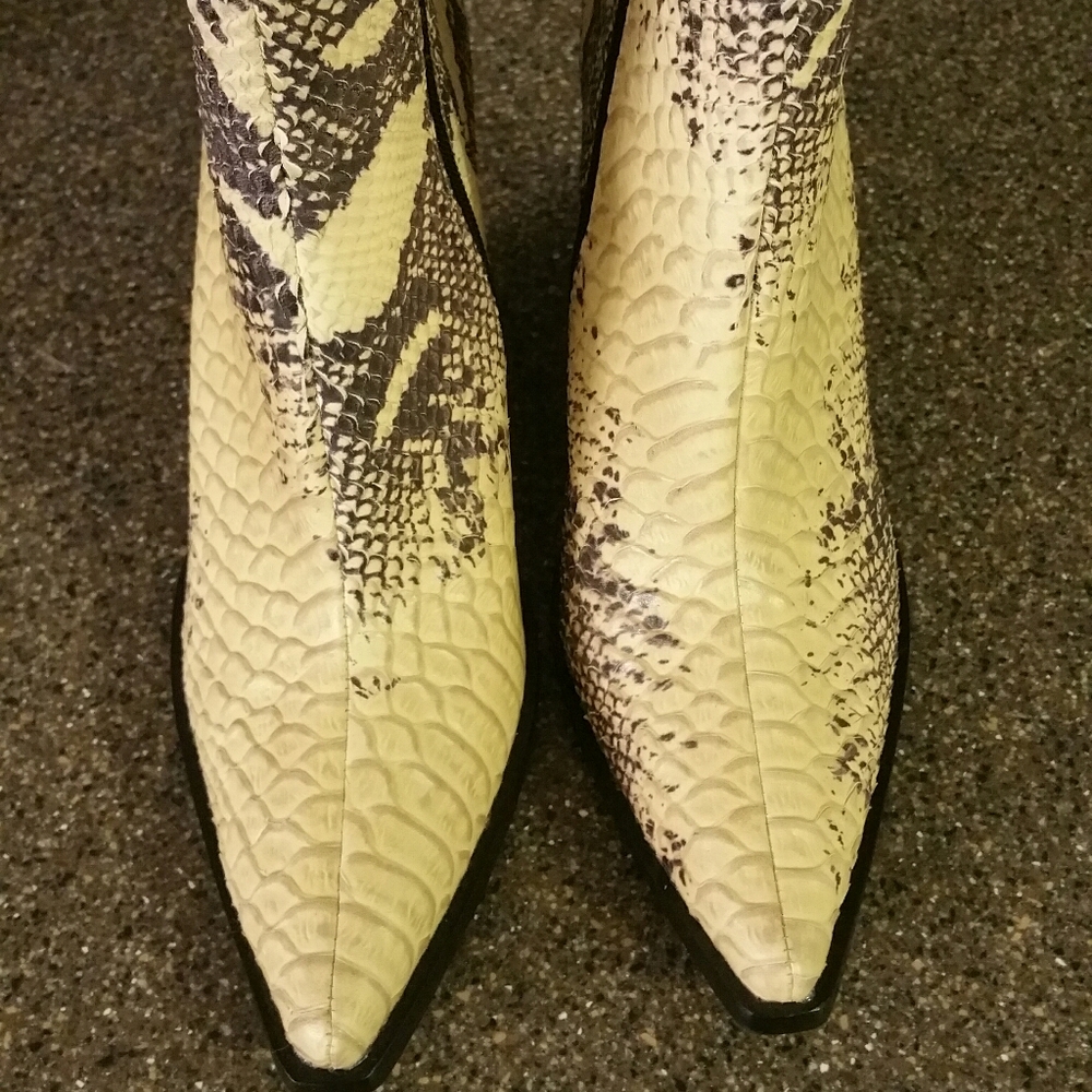 Jeffrey Campbell Snake Boots Western Leather Nice